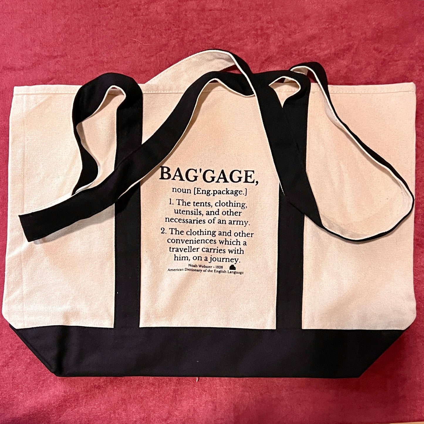 Baggage Definition Tote Bag