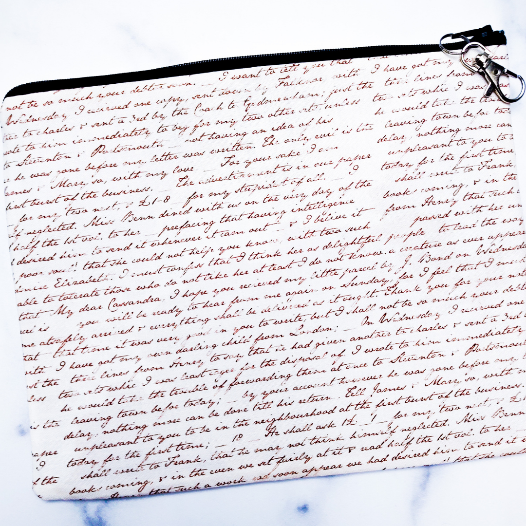 Zippered Pouch: Jane Austen