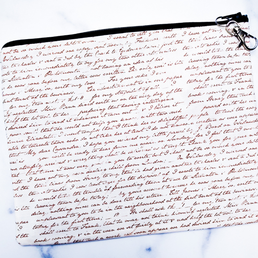 Zippered Pouch: Jane Austen