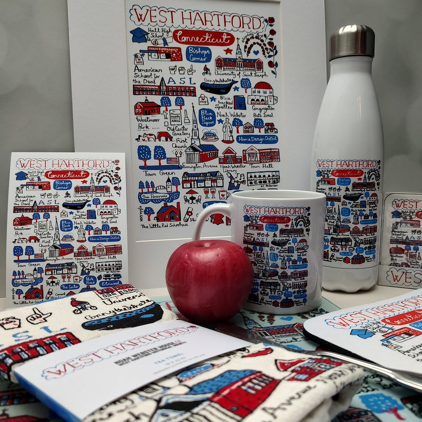 Tea Towel: West Hartford by Julia Gash