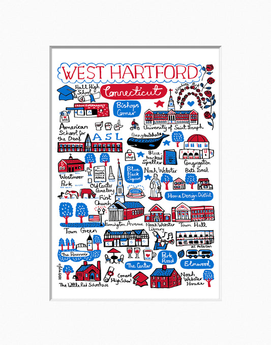 Print: West Hartford by Julia Gash
