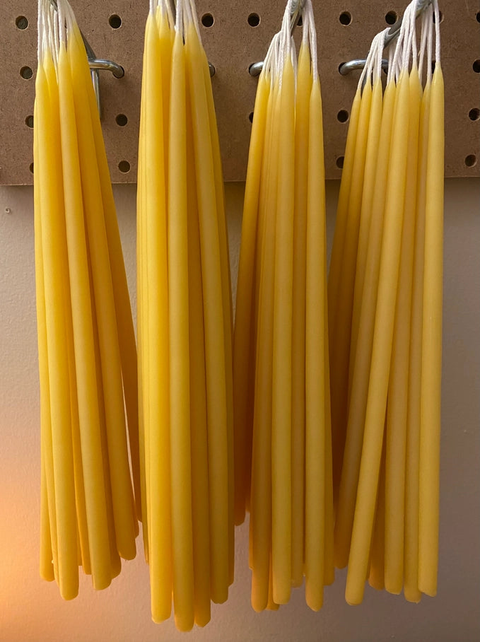 Thin Beeswax Tapers