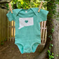 Heart in Connecticut Onesie