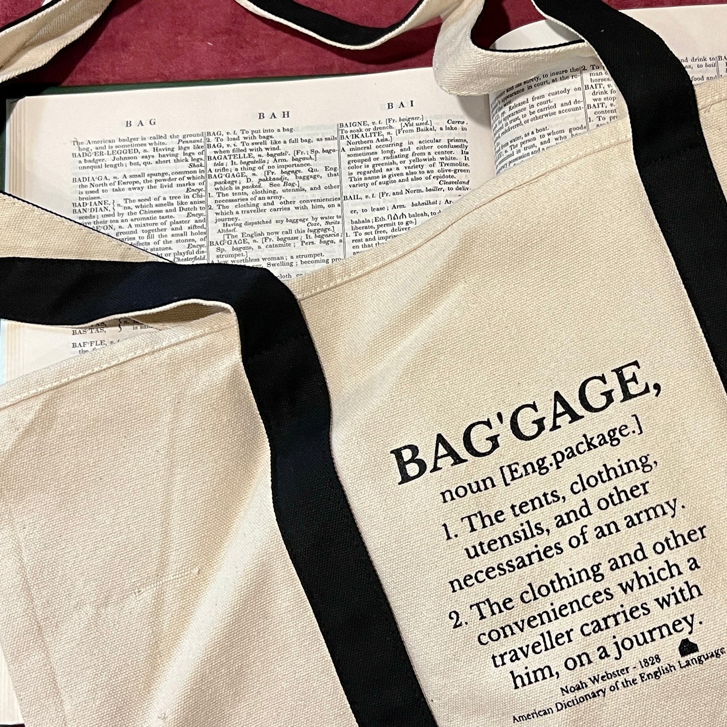 Baggage Definition Tote Bag