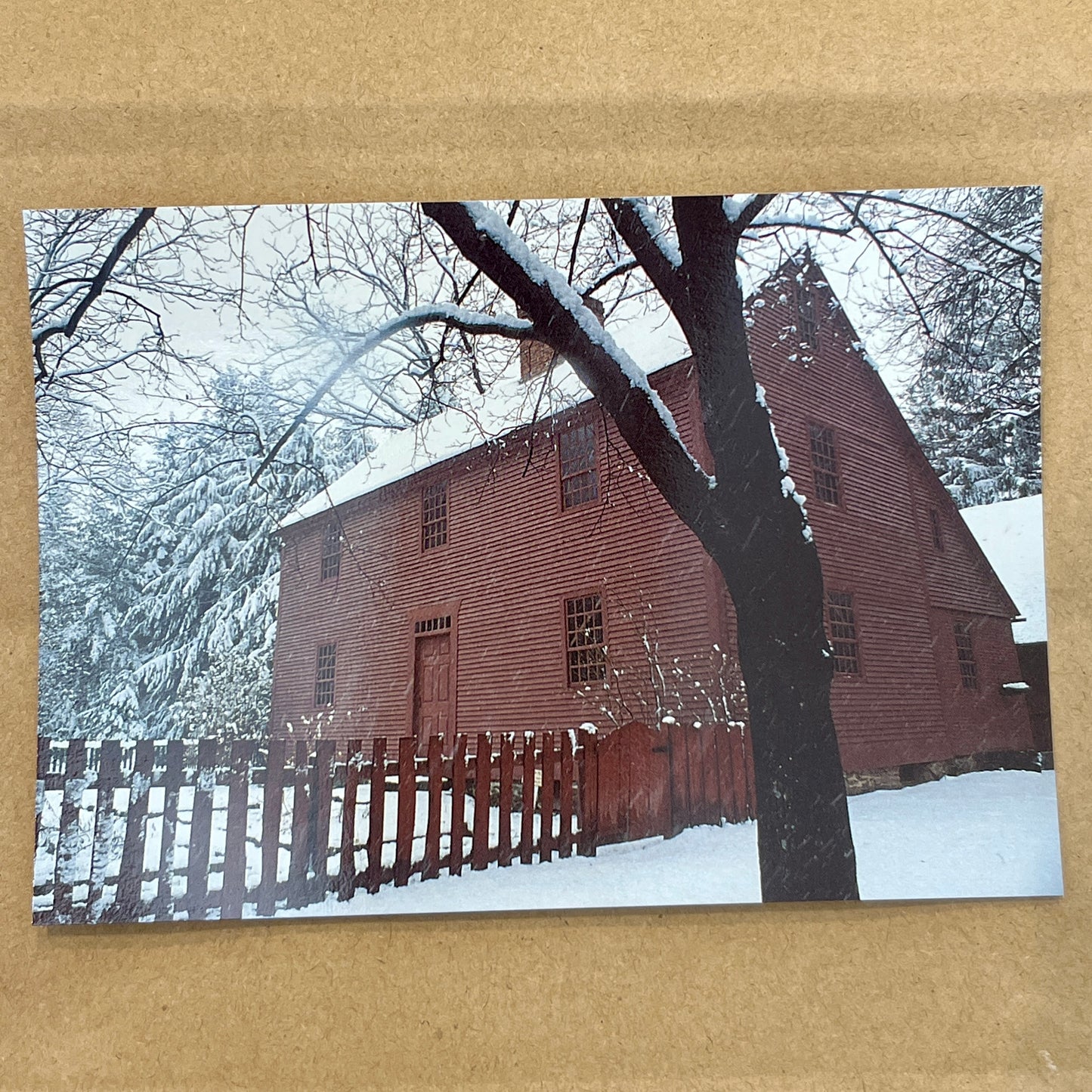 Noah Webster House Postcard: Winter