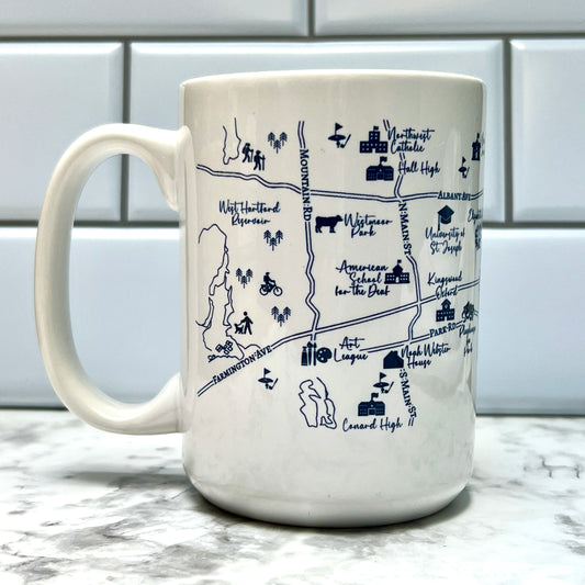 Mug: West Hartford Map
