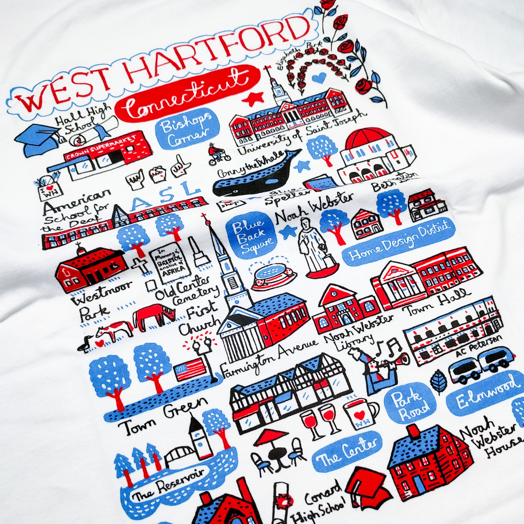 T-Shirt: West Hartford by Julia Gash