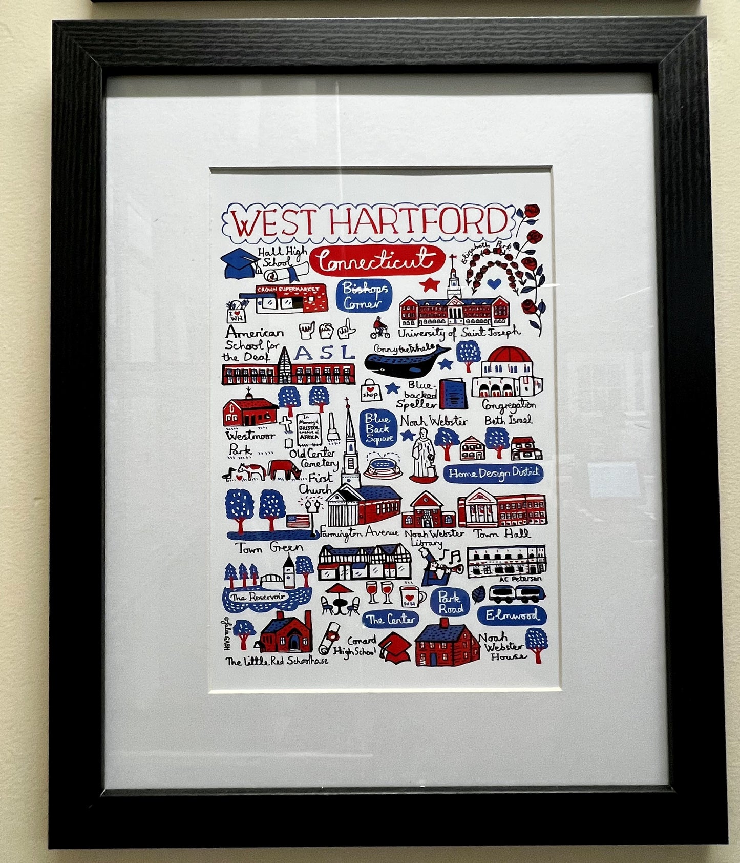 Print: West Hartford by Julia Gash