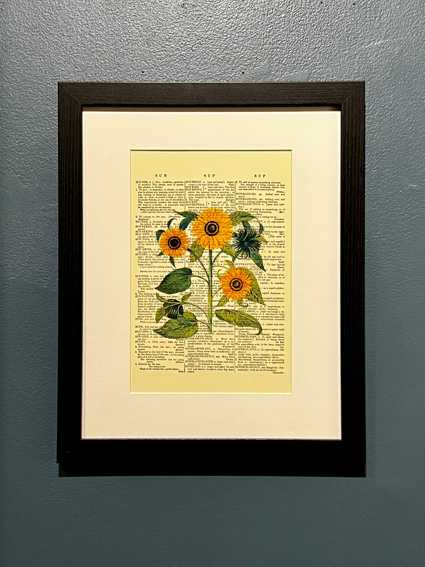 Sunflower Dictionary Print