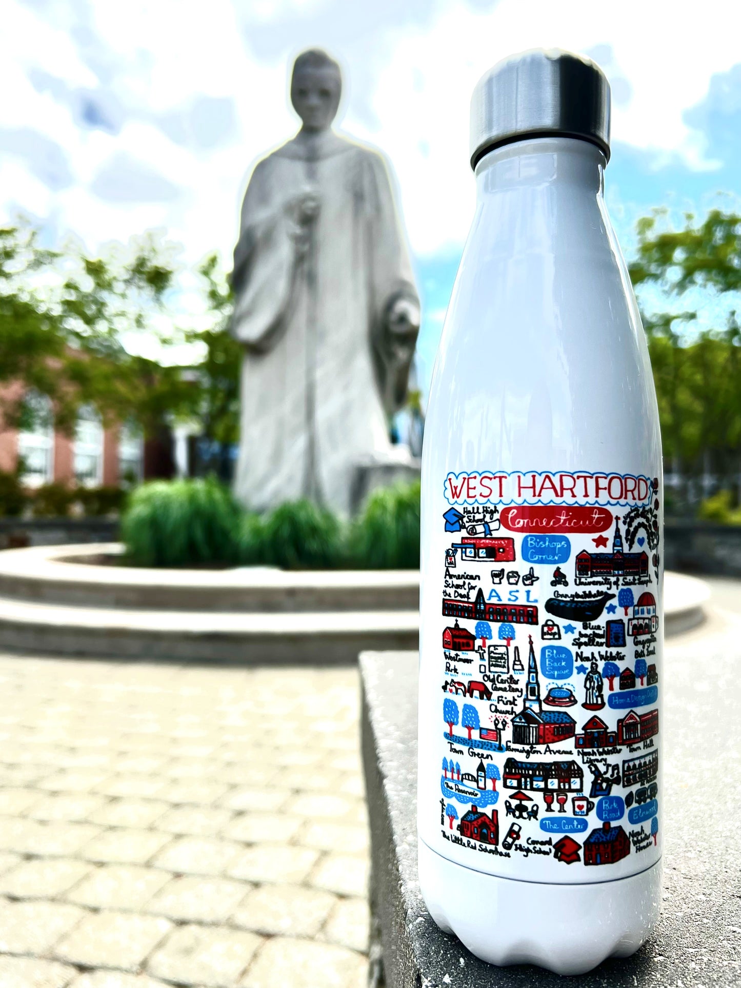 Water Bottle: West Hartford by Julia Gash